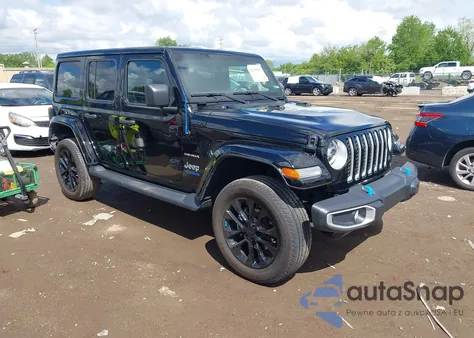 2022 Jeep Wrangler 4Xe Unlimited Sahara 4X4 из США, поврежденный, VIN 1C4JJXP69NW198960